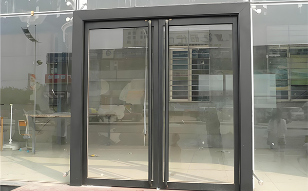 夏河玻璃地弹门